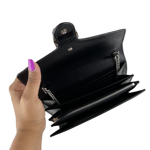 Gucci Women's Dionysus Chain Wallet & Crossbody Bag Leather Yellow/Off White - Picture 12 of 12